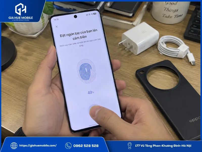 Đăng ký lại vân tay và sử dụng OPPO Find X7 Ultra đúng cách sau khi thay màn