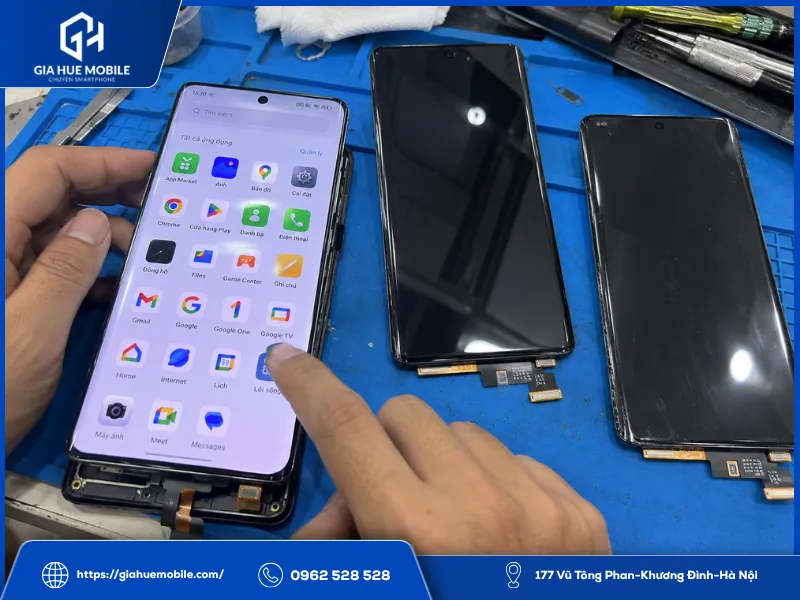 Kiểm tra các loại màn hình OPPO Find X7 Ultra trước khi lựa chọn và lắp máy