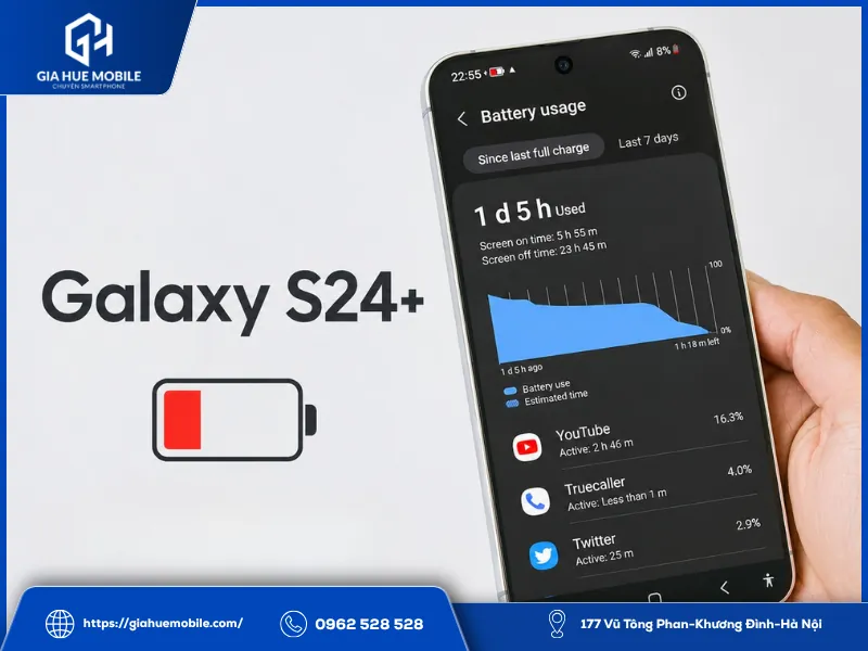 S24 Plus Nhanh Hết Pin