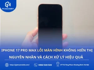 iPhone 17 Pro Max Lỗi Màn Hình Không Hiển Thị