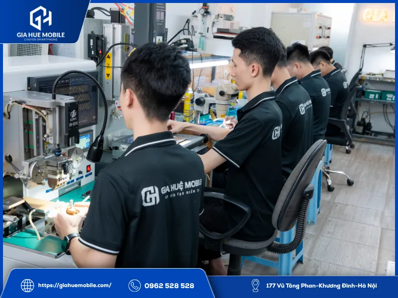 Quy Trình Thay Kính Iphone 17 Pro Max Chuyên Nghiệp Tại Gia Huệ Mobile
