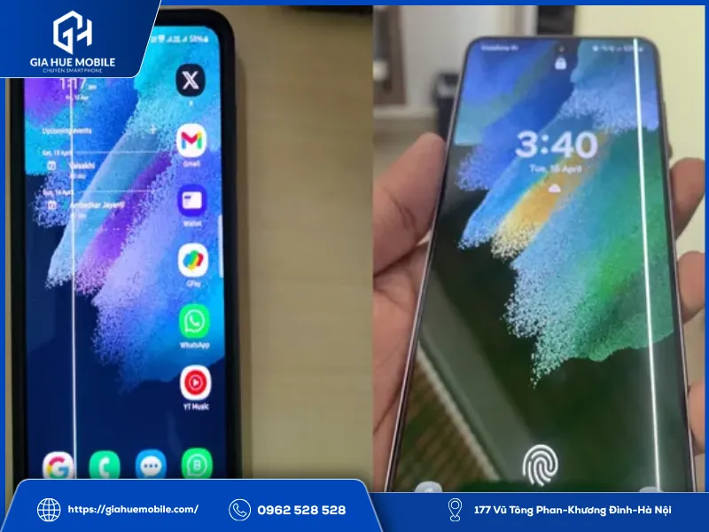 Điện Thoại Samsung Bị Sọc Màn Hình