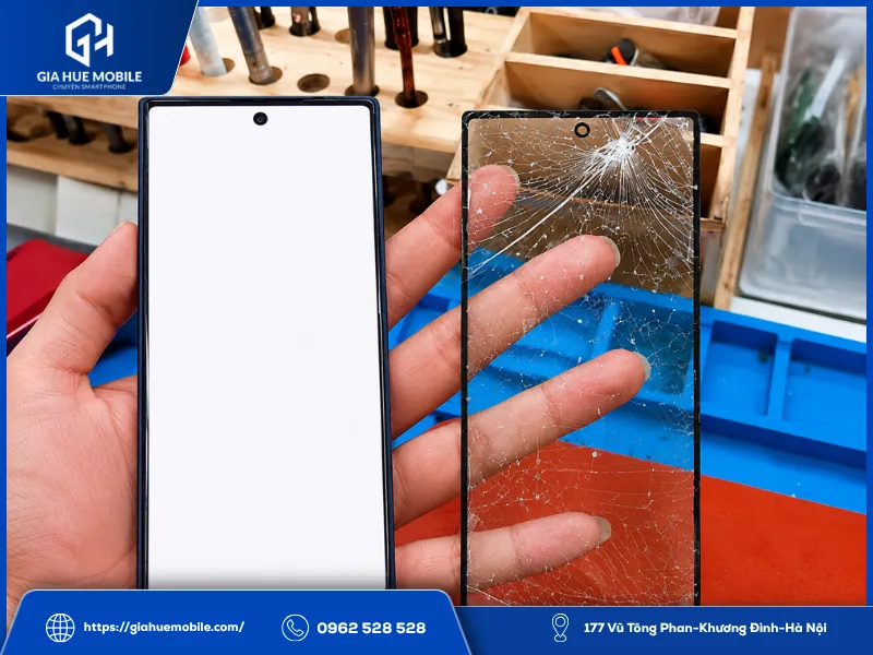 Dấu hiệu Samsung Z Fold 8 cần thay kính màn ngoài
