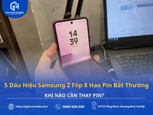 Samsung Galaxy Z Flip 8 có dấu hiệu hao pin bất thường