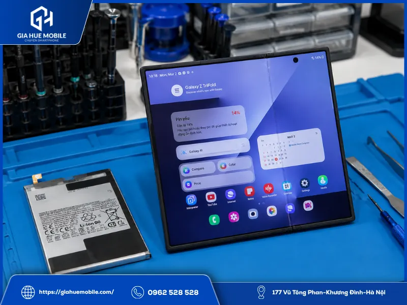 Samsung Galaxy Z Fold8 Ultra pin yếu cần thay pin