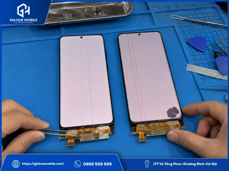 Phân biệt màn S21 Ultra còn cứu được