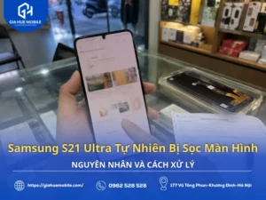 S21 Ultra tự nhiên bị sọc màn hình
