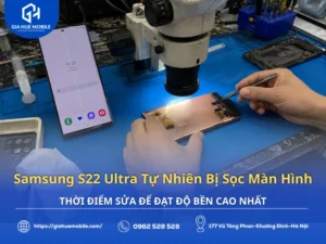 Samsung S22 Ultra tự nhiên bị sọc màn hình