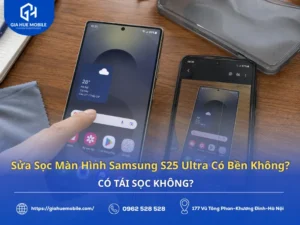 Samsung Galaxy S25 Ultra sau khi sửa sọc màn hình được kiểm tra khả năng tái sọc