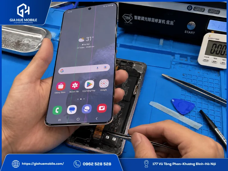 Thời điểm sửa sọc S21 Plus và độ bền sau sửa