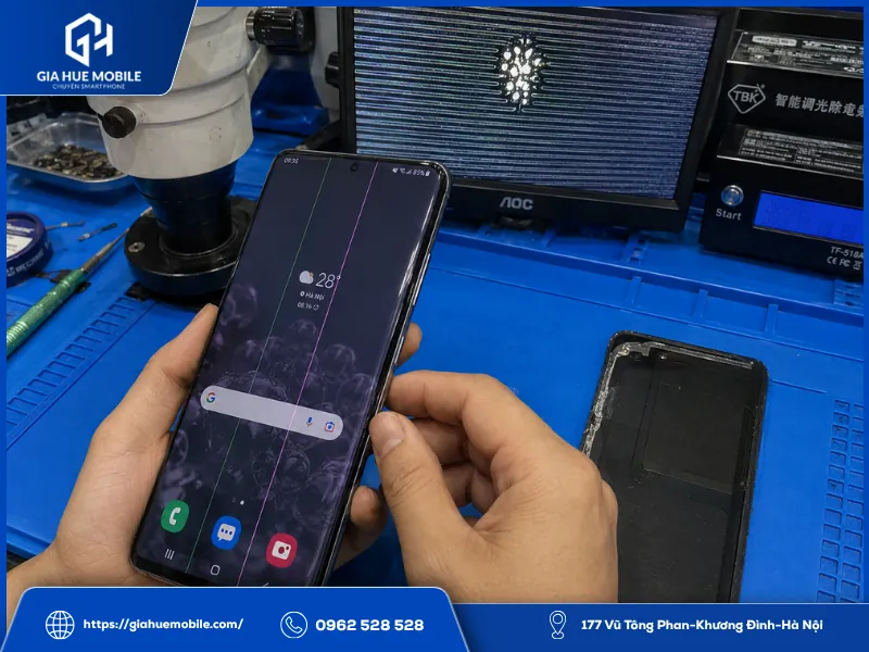 Vì sao Samsung S20 Ultra hay bị sọc màn hình