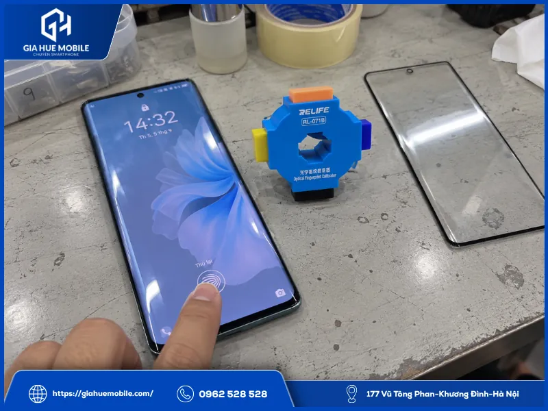 Cách xử lý vân tay Vivo V30 5G chập chờn sau khi ép kính