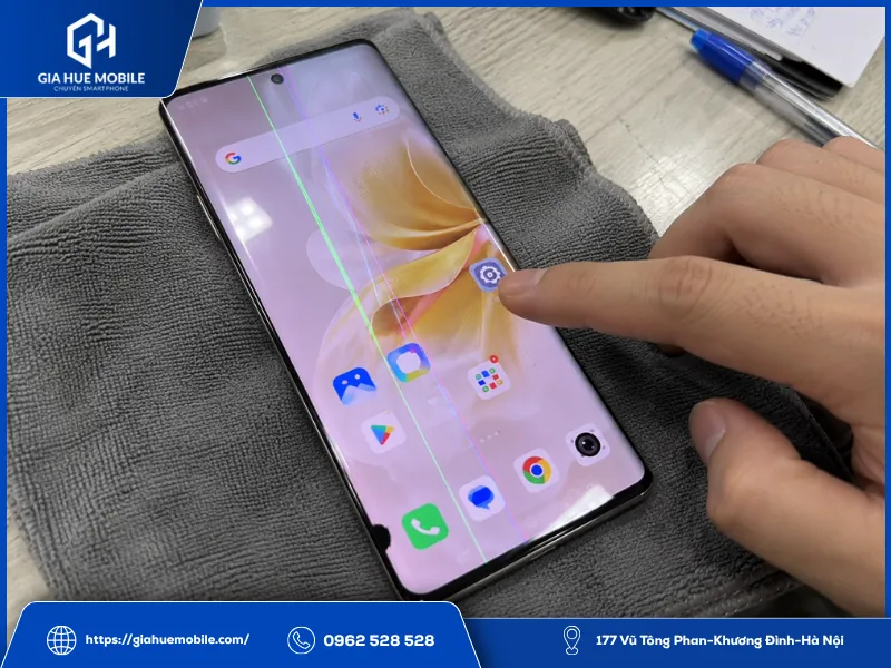 Vivo V30e bị nhiều sọc màn hình, cảm ứng vẫn hoạt động