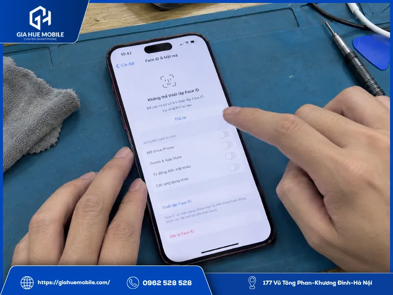 iPhone 18 Pro Max báo lỗi Face ID sau khi thay màn hình