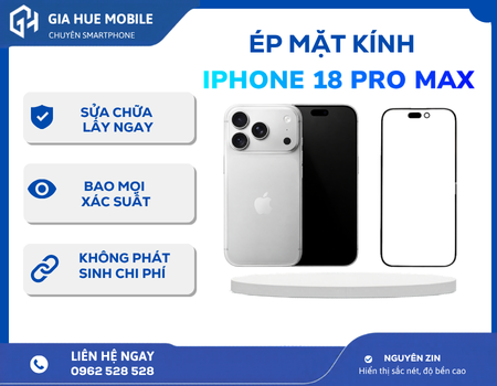 Ép mặt kính iPhone 18 Pro Max