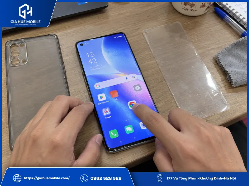 Tự kiểm tra cảm ứng OPPO Reno 5 Pro tại nhà trước khi sửa