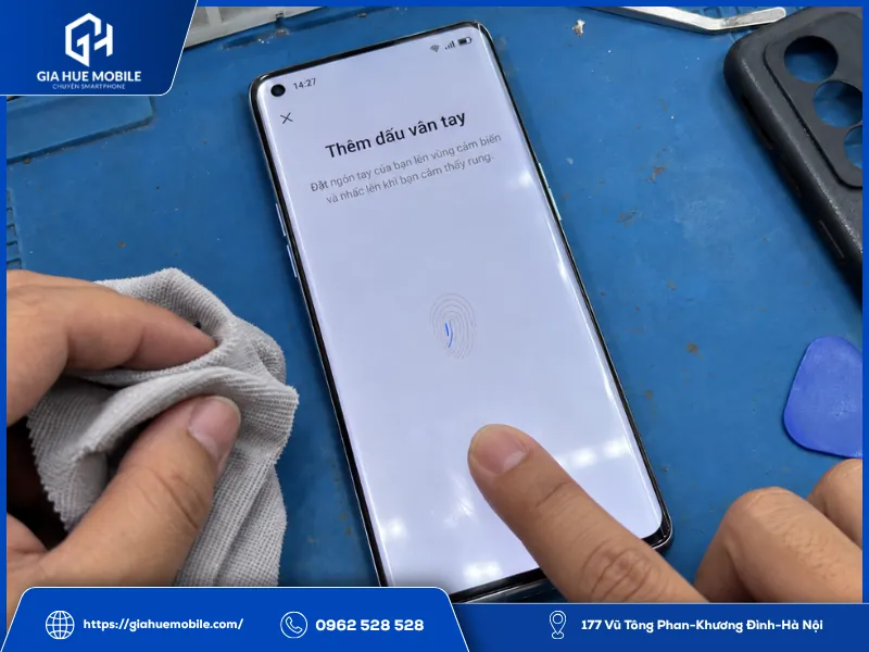 OPPO Reno 6 Pro không nhận vân tay sau khi thay màn hình