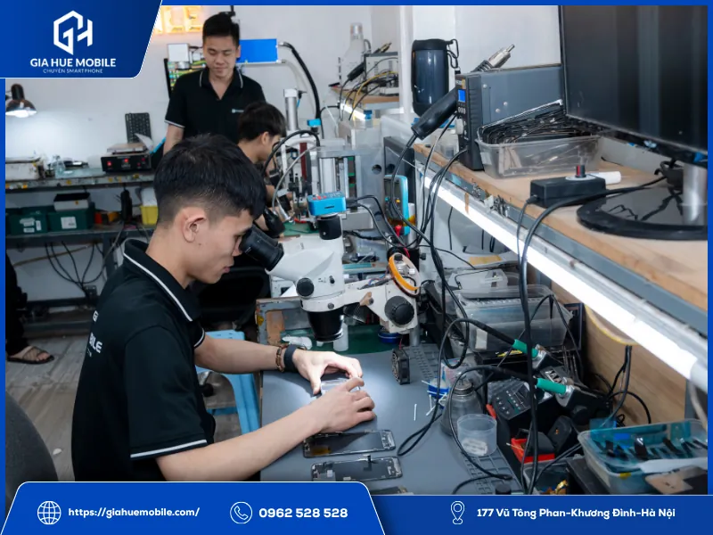 kiểm tra cảm ứng OPPO Reno 5 Pro sau sửa tại Gia Huệ Mobile