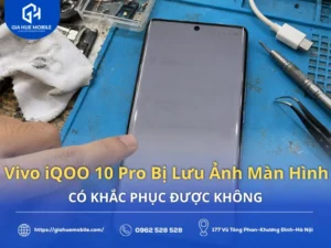 Vivo iQOO 10 Pro bị lưu ảnh màn hình với bóng mờ giao diện cũ