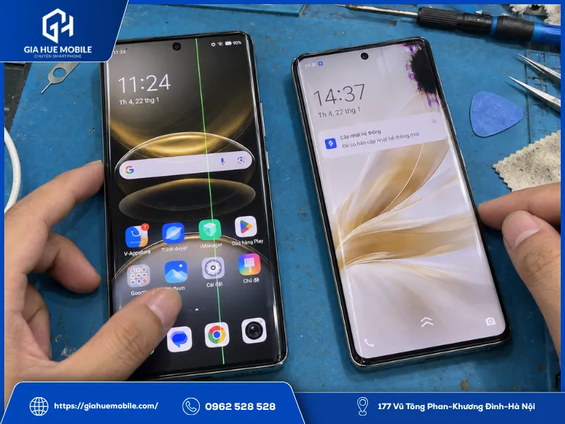 Các phương án xử lý Vivo X100s Pro bị sọc màn hình theo mức độ hư hỏng