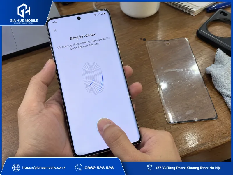 Đăng ký lại vân tay Vivo X100s Pro sau khi thay màn hình