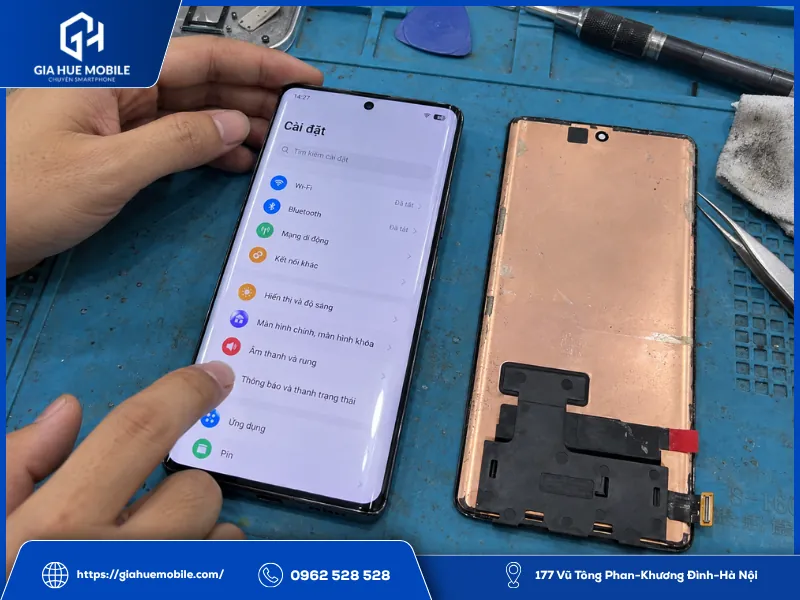 Kiểm tra Vivo X90 Pro bị nóng sau khi thay màn hình
