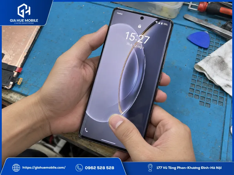 Vivo X90 Pro vẫn nhận vân tay bình thường sau khi thay màn hình