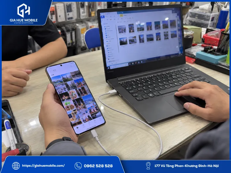 Sao lưu dữ liệu Huawei trước khi sửa điện thoại